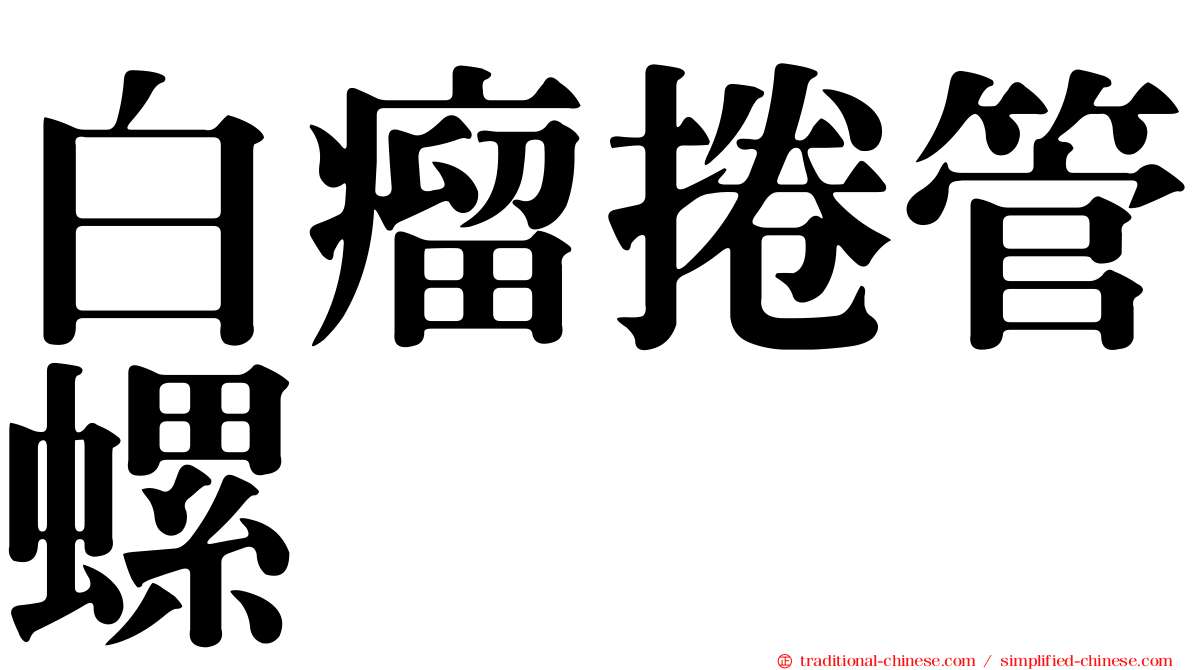 白瘤捲管螺
