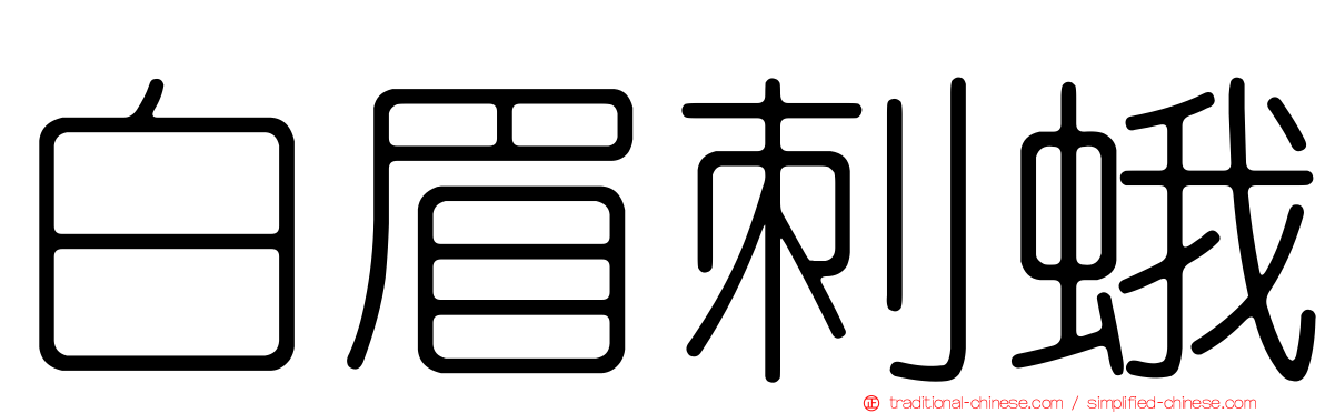 白眉刺蛾