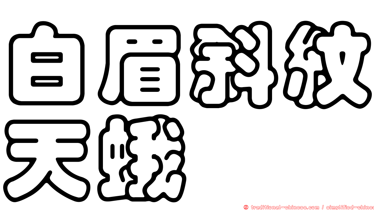 白眉斜紋天蛾