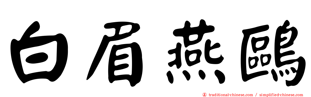 白眉燕鷗