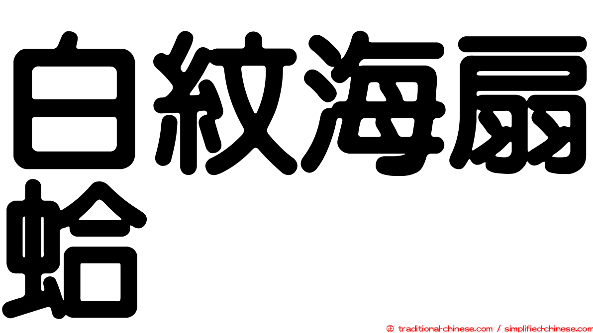白紋海扇蛤