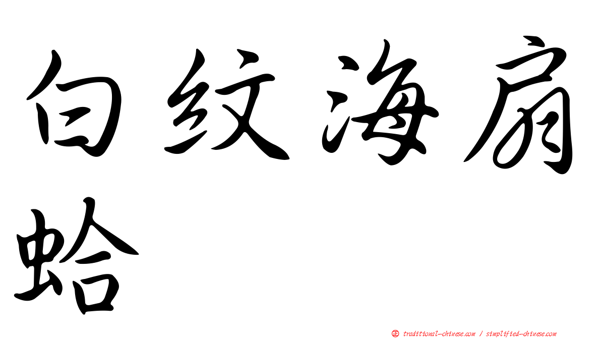 白紋海扇蛤
