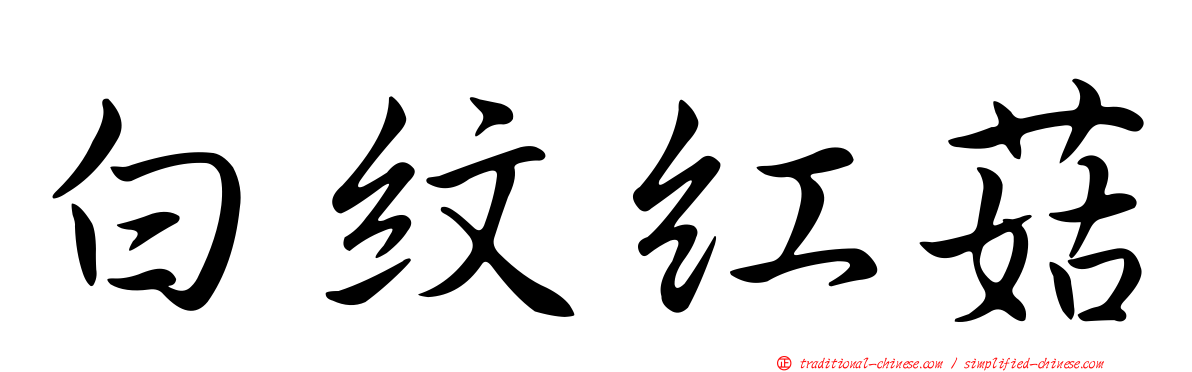 白紋紅菇