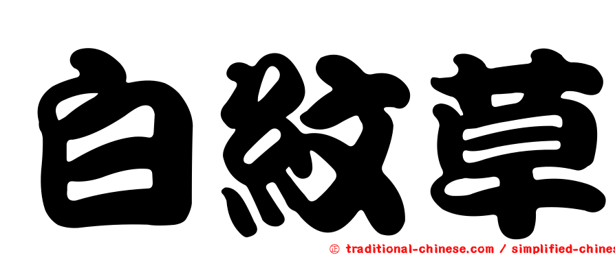 白紋草