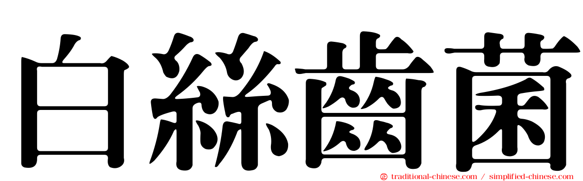 白絲齒菌