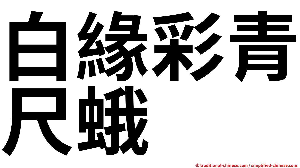 白緣彩青尺蛾