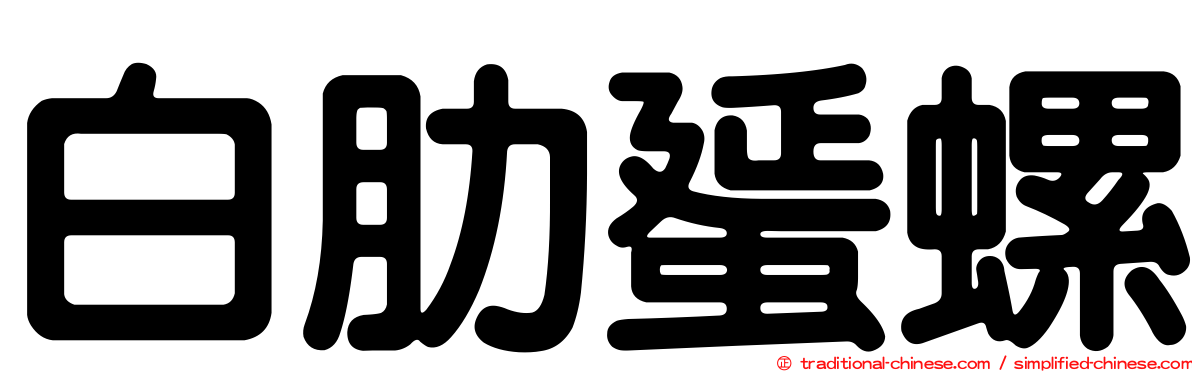 白肋蜑螺