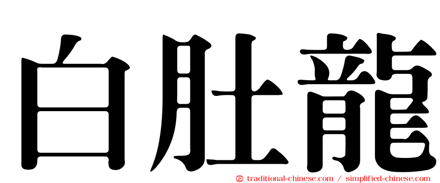 白肚龍