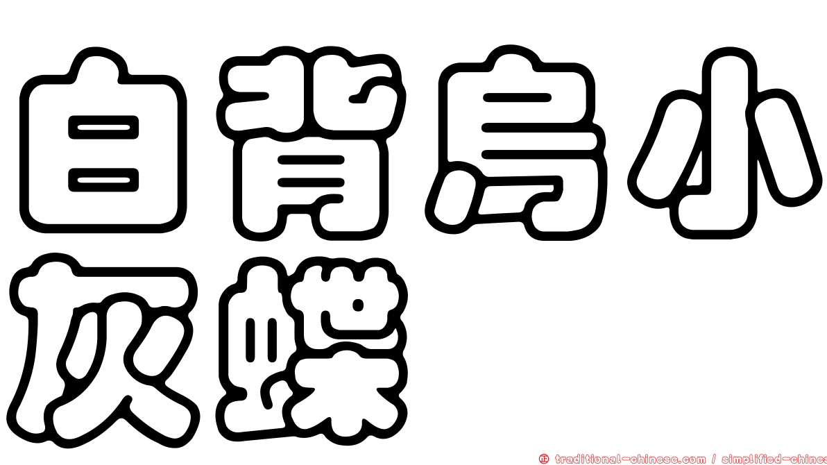 白背烏小灰蝶