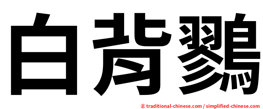 白背鷚