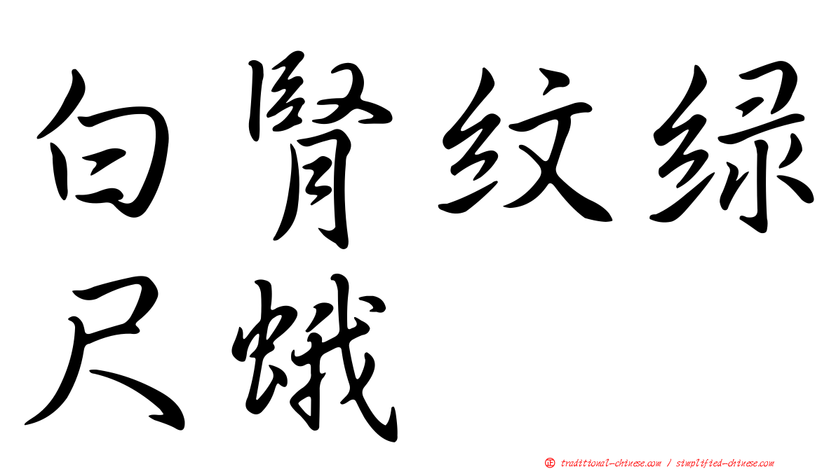 白腎紋綠尺蛾