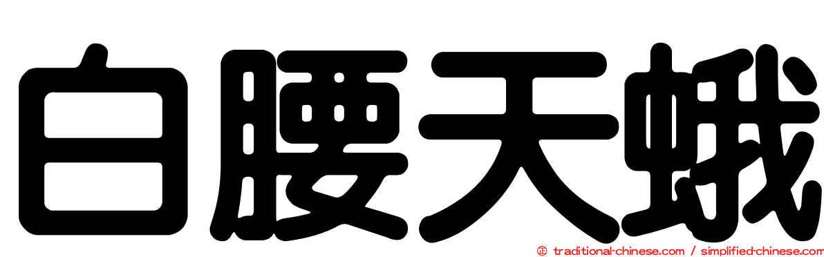 白腰天蛾