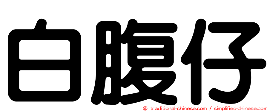 白腹仔