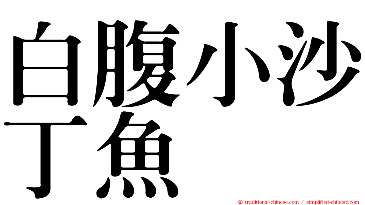白腹小沙丁魚