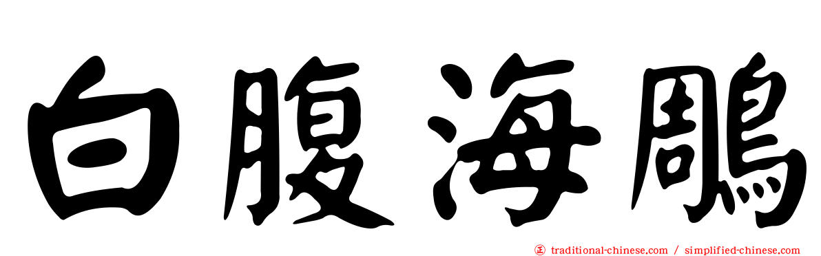 白腹海鵰