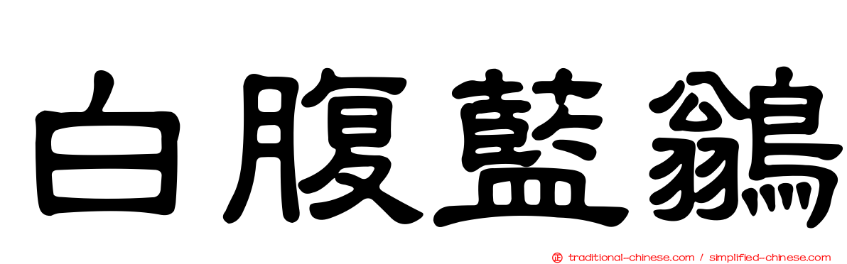 白腹藍鶲