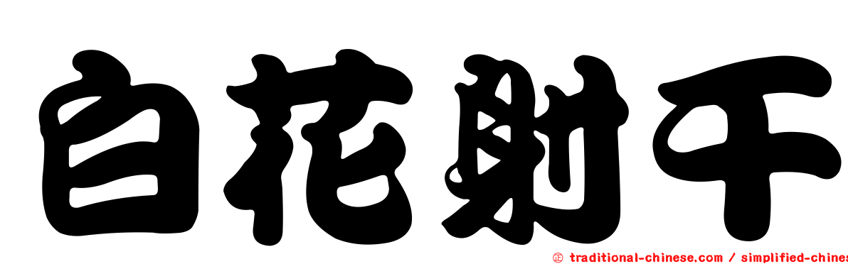 白花射干