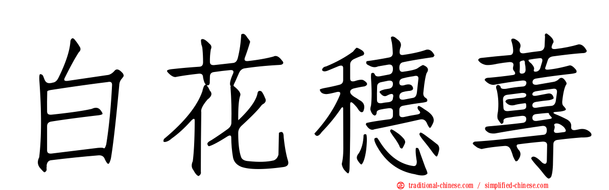 白花穗蓴