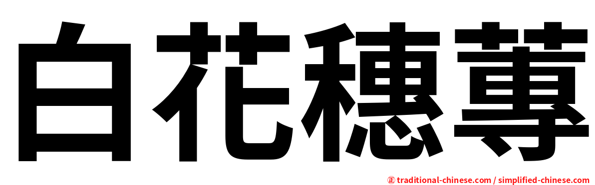 白花穗蓴