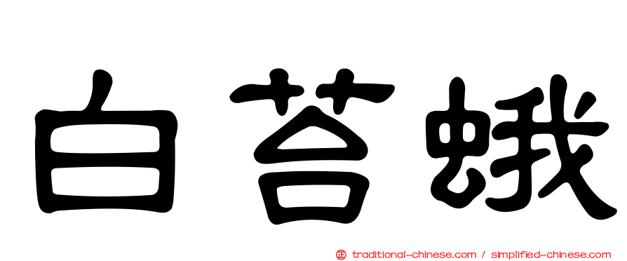白苔蛾