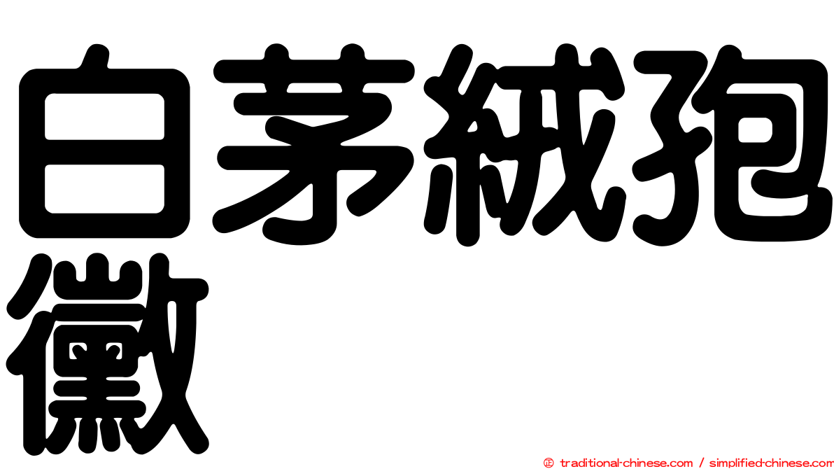 白茅絨孢黴