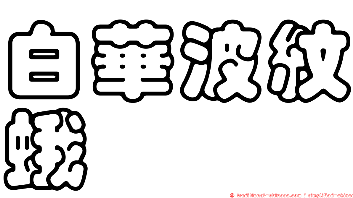 白華波紋蛾