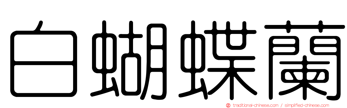 白蝴蝶蘭