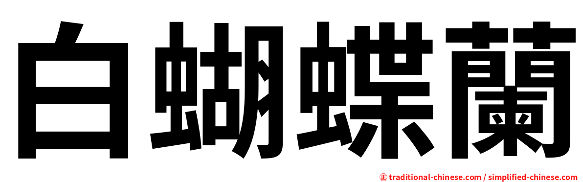 白蝴蝶蘭