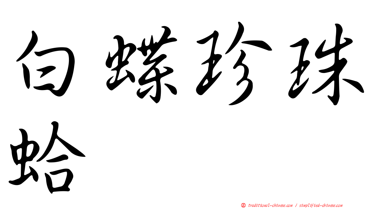 白蝶珍珠蛤