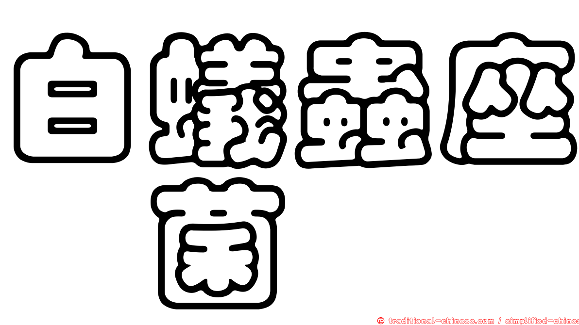 白蟻蟲座孢菌