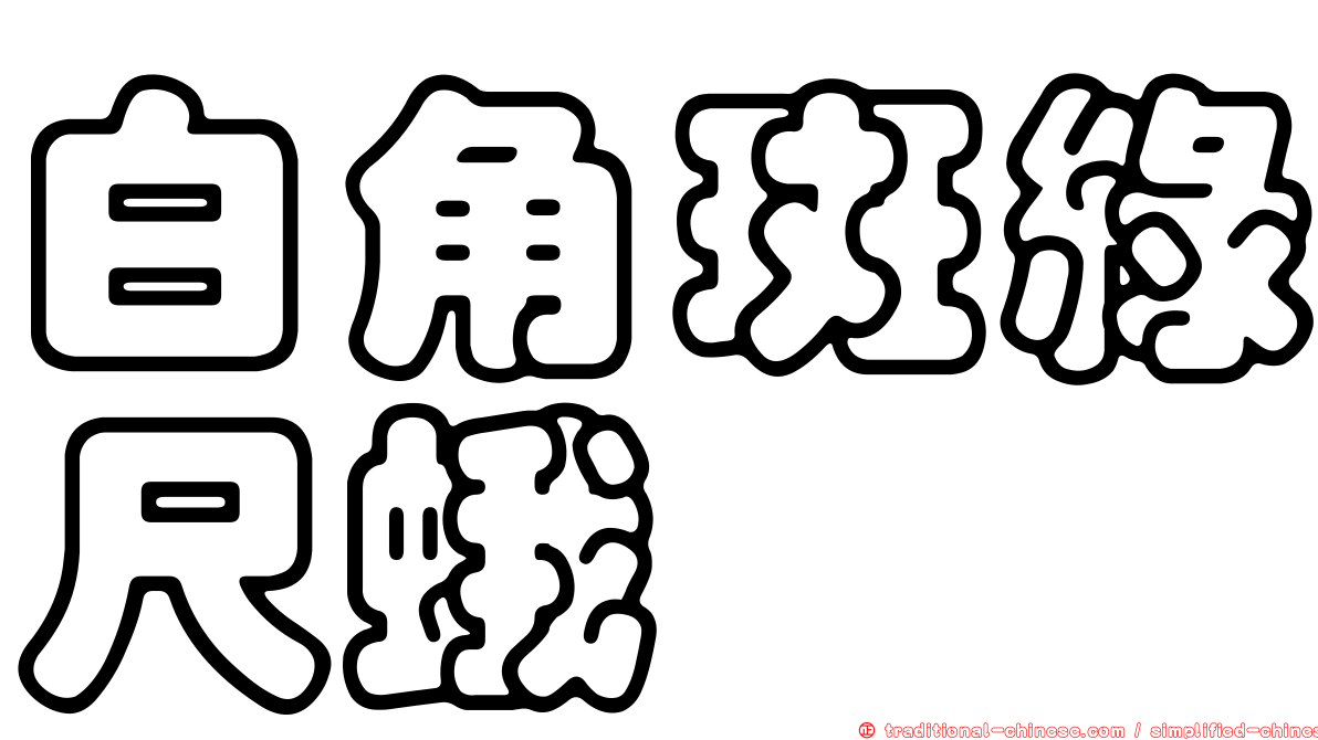 白角斑綠尺蛾
