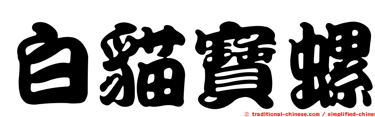 白貓寶螺