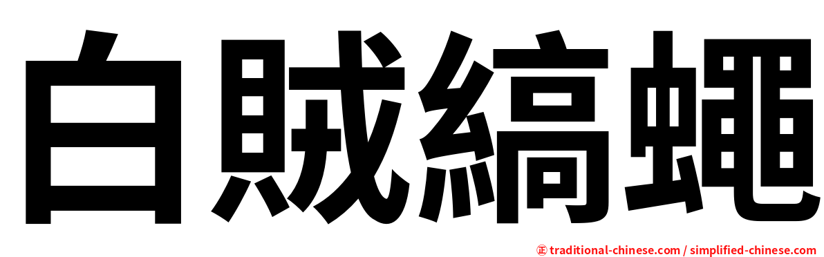 白賊縞蠅