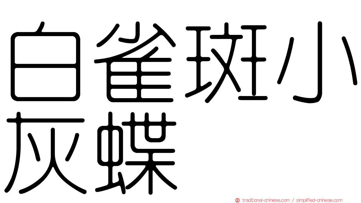白雀斑小灰蝶