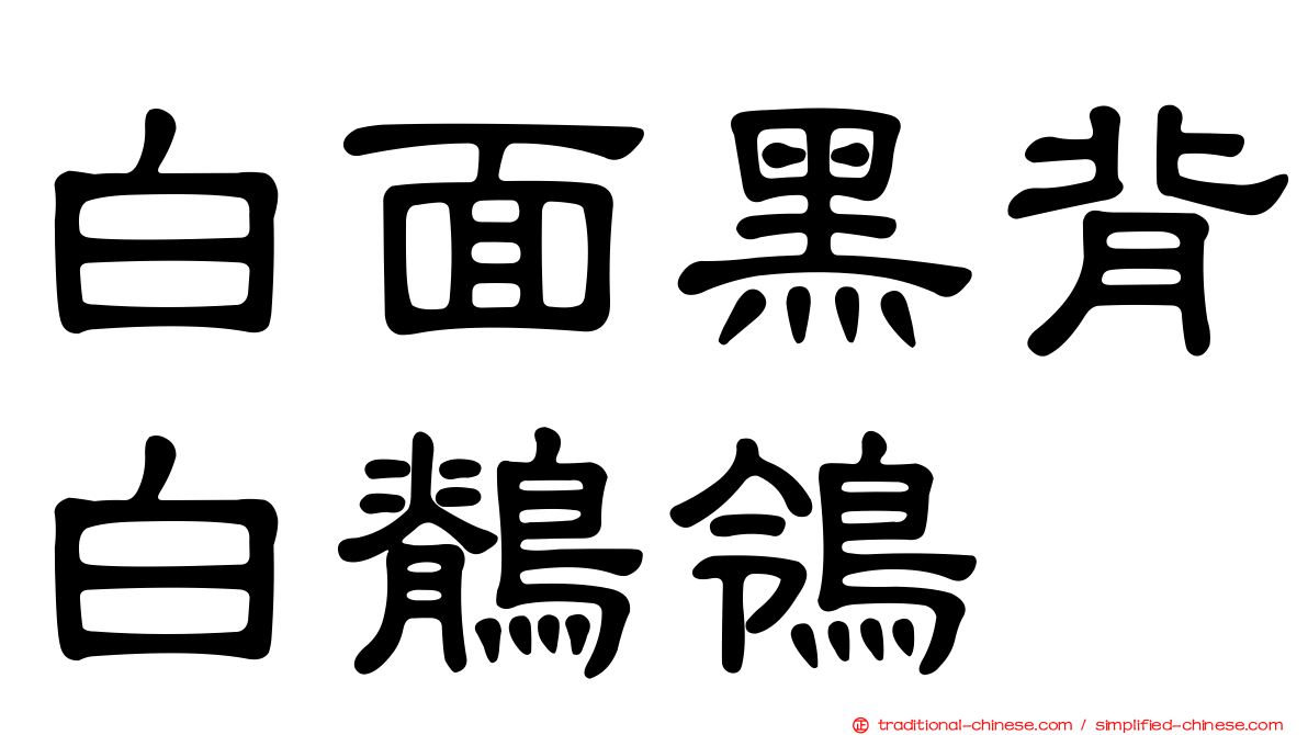 白面黑背白鶺鴒