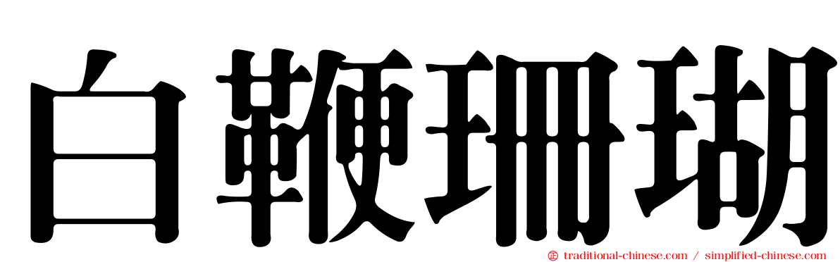 白鞭珊瑚