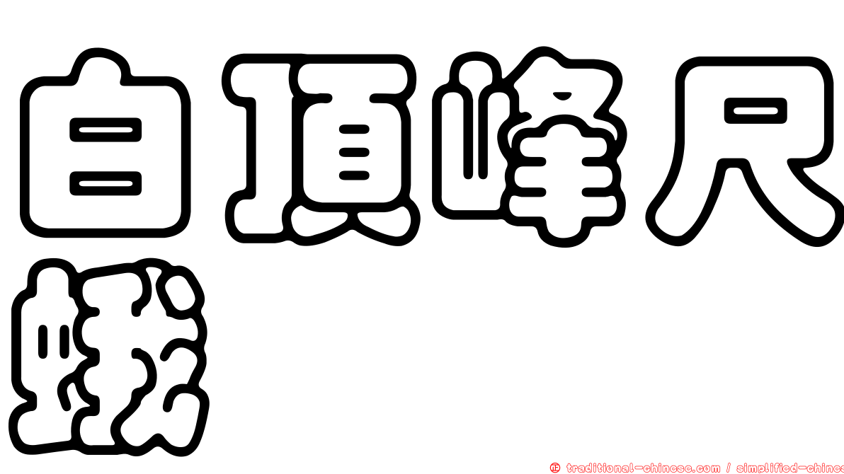 白頂峰尺蛾