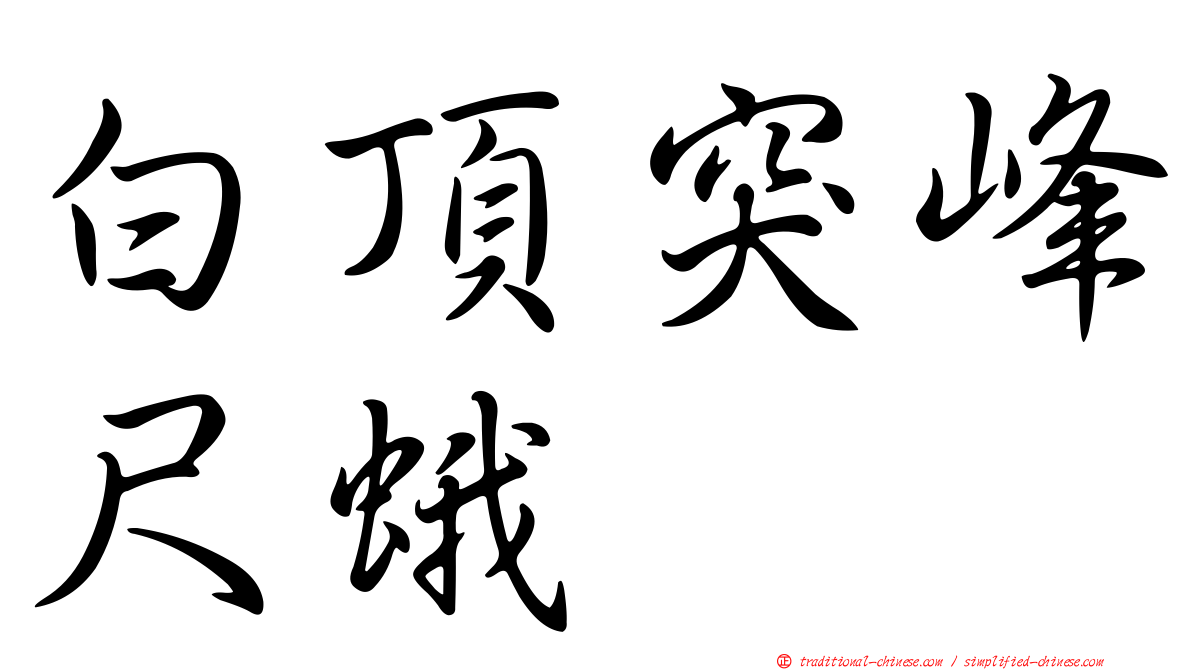 白頂突峰尺蛾