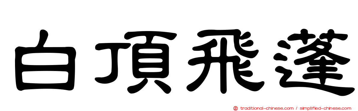 白頂飛蓬