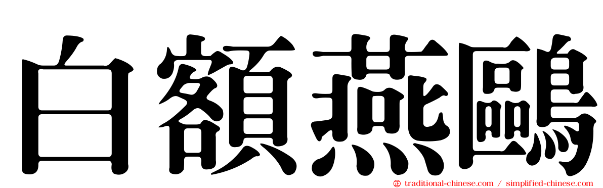 白額燕鷗