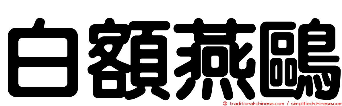 白額燕鷗