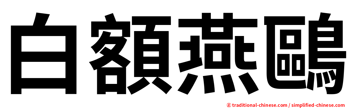 白額燕鷗