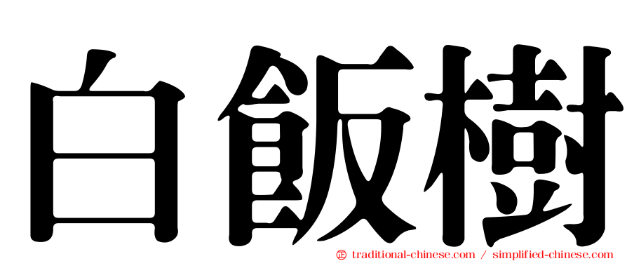 白飯樹