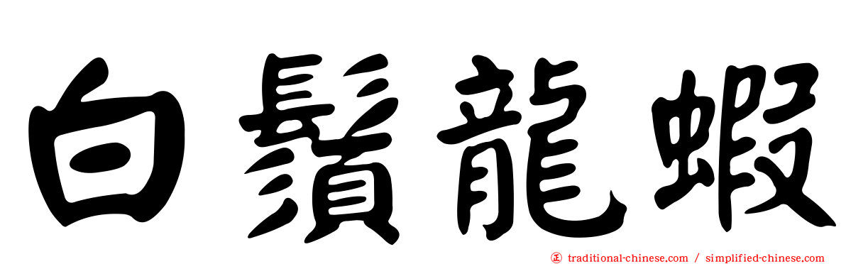 白鬚龍蝦