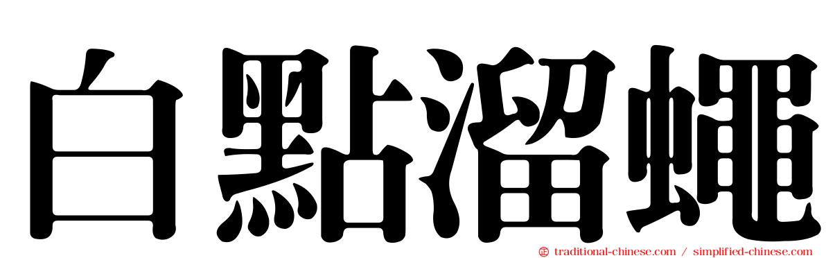 白點溜蠅