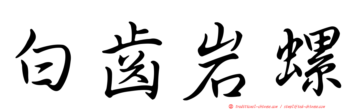 白齒岩螺