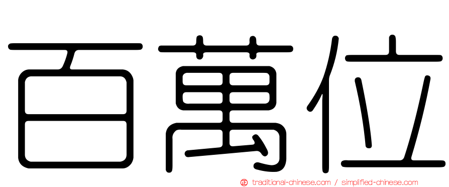 百萬位