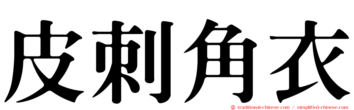 皮刺角衣