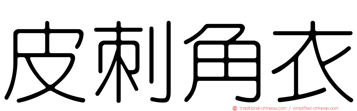 皮刺角衣