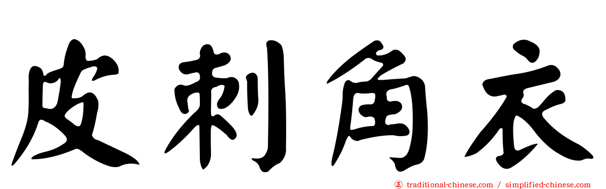 皮刺角衣